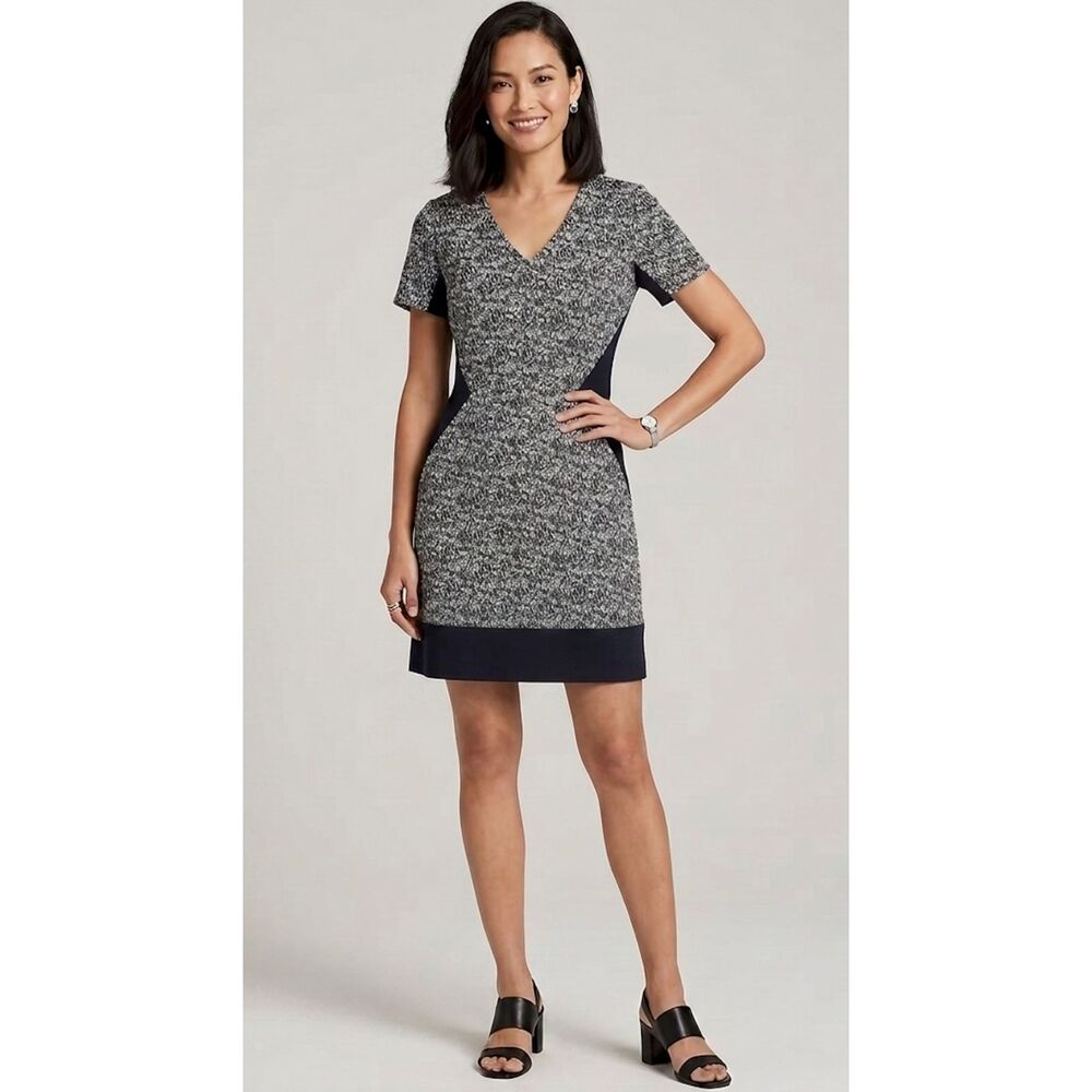 Banana Republic Color Block Fit Flare Mini Dress Women's Size 8
